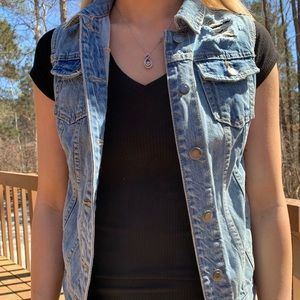 Mission Cut Off Jean Jacket/Vest